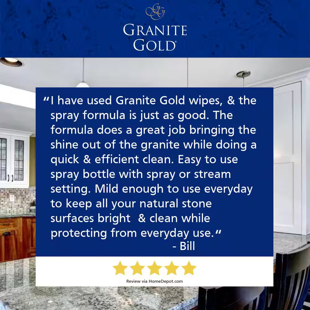 88 Oz. Daily Multi-Surface Countertop Cleaner Value Pack for Granite, Quartz, Ma