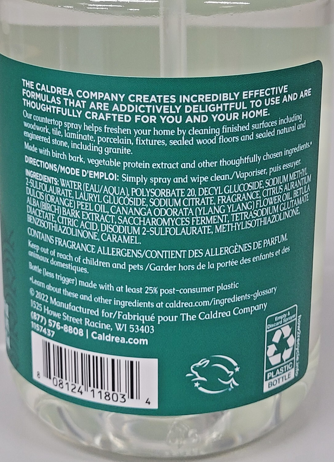 Caldrea Multi-surface CounterTop Spray, ORGANGE BLOSSOM BAMBOO – DISCONTINUED