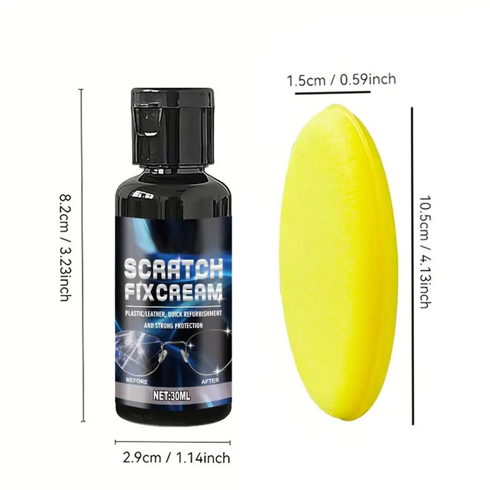 Glasses Lens Scratch Remover Liquid Cleaner Polishing Lens Scratch Remover