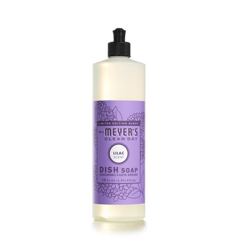 Mrs. Meyer’s Clean Day Lilac Scent Liquid Dish Soap 16 oz 1 pk (Pack of 6)