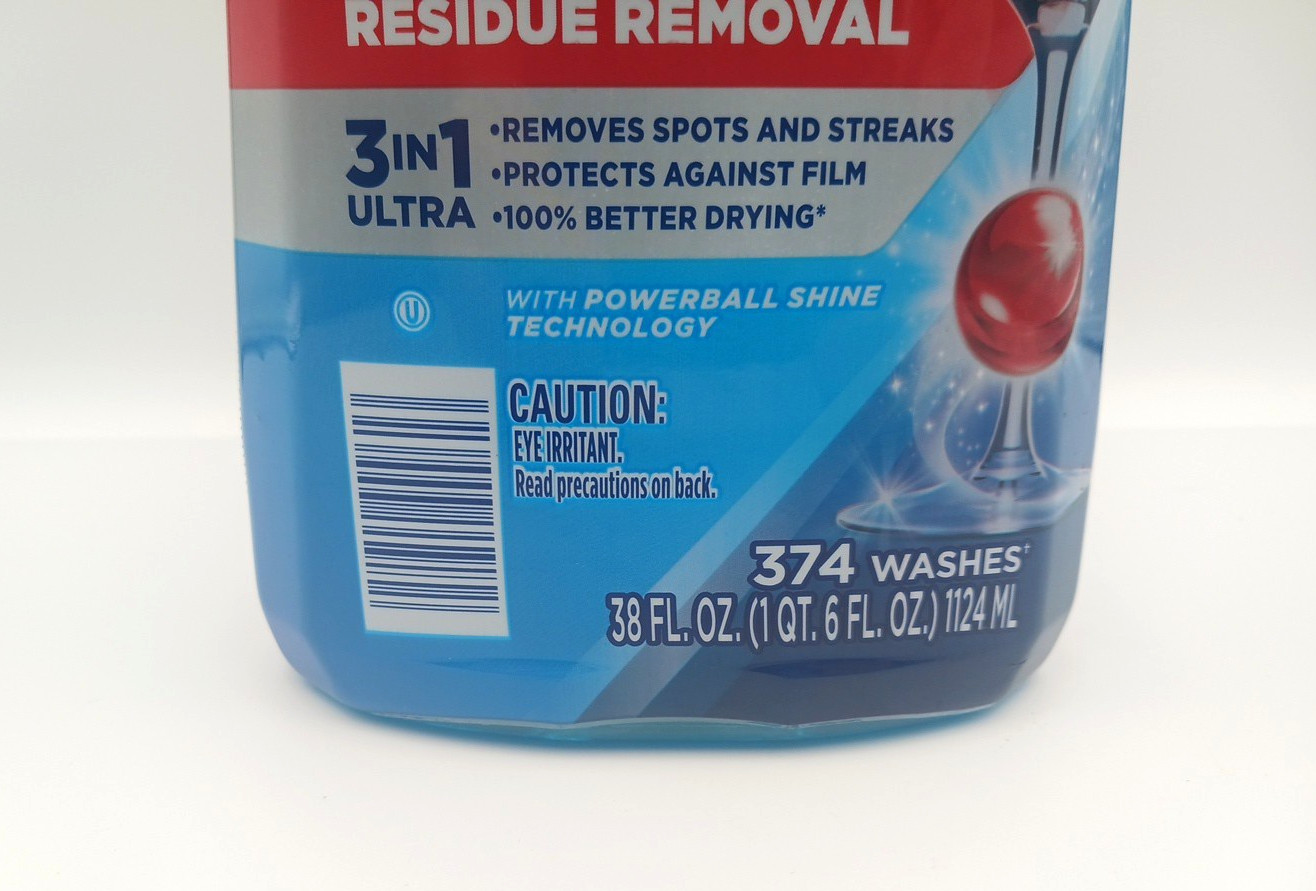 (1) Finish Jet-Dry Rinse Aid, 38 fl. oz. 374 Washes 3in1 Ultra Residue Removal