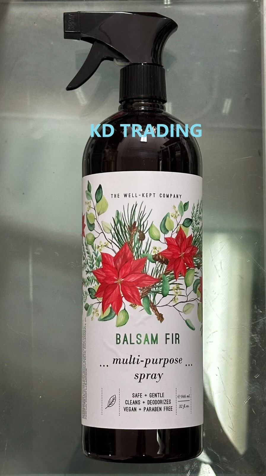 THE WELL-KEPT COMPANY ~ BALSAM FIR Kitchen Refresher Clean Odor Eliminator 946ml