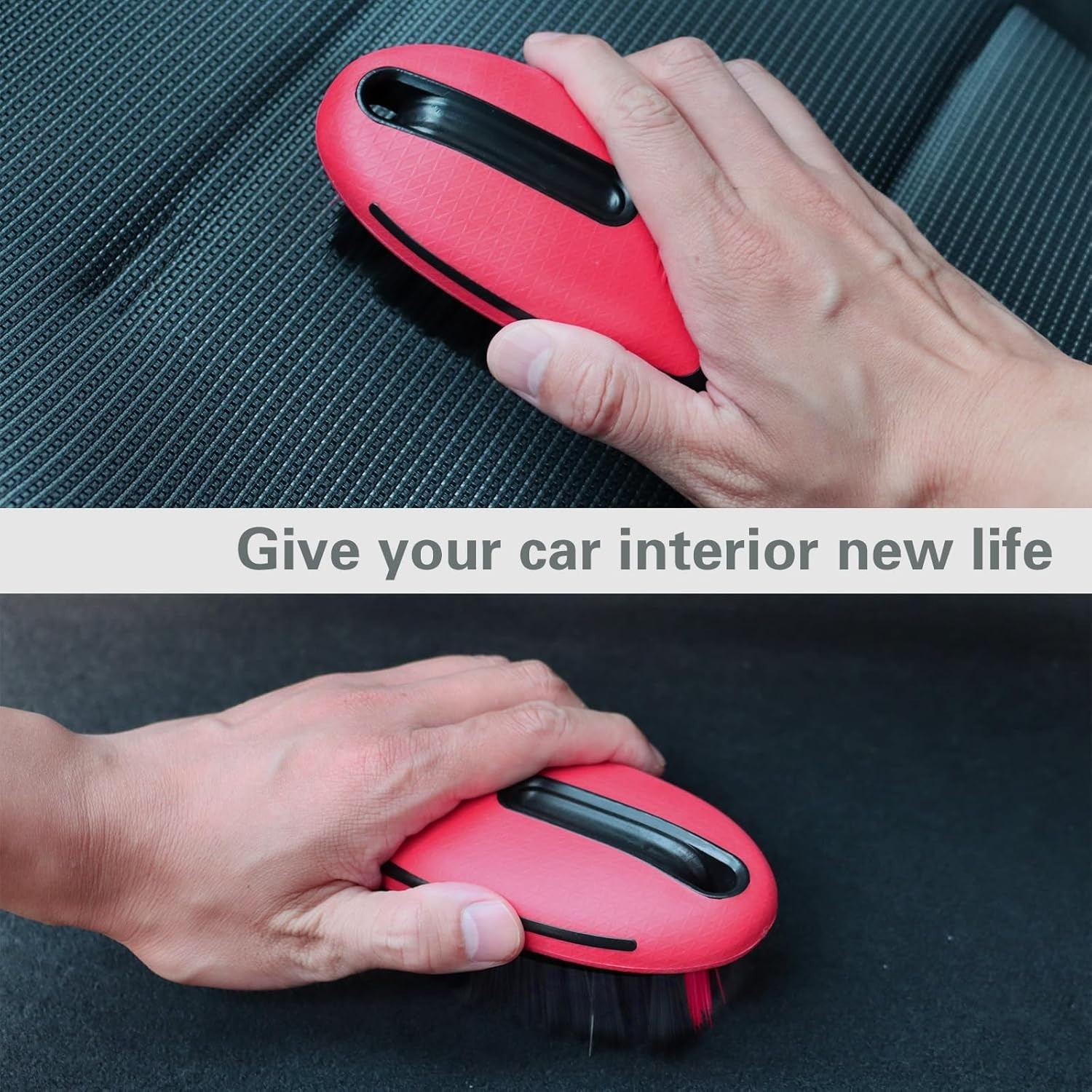 Compact Carpet Brush with Medium Firmness – Ideal for Upholstery & Vehicles