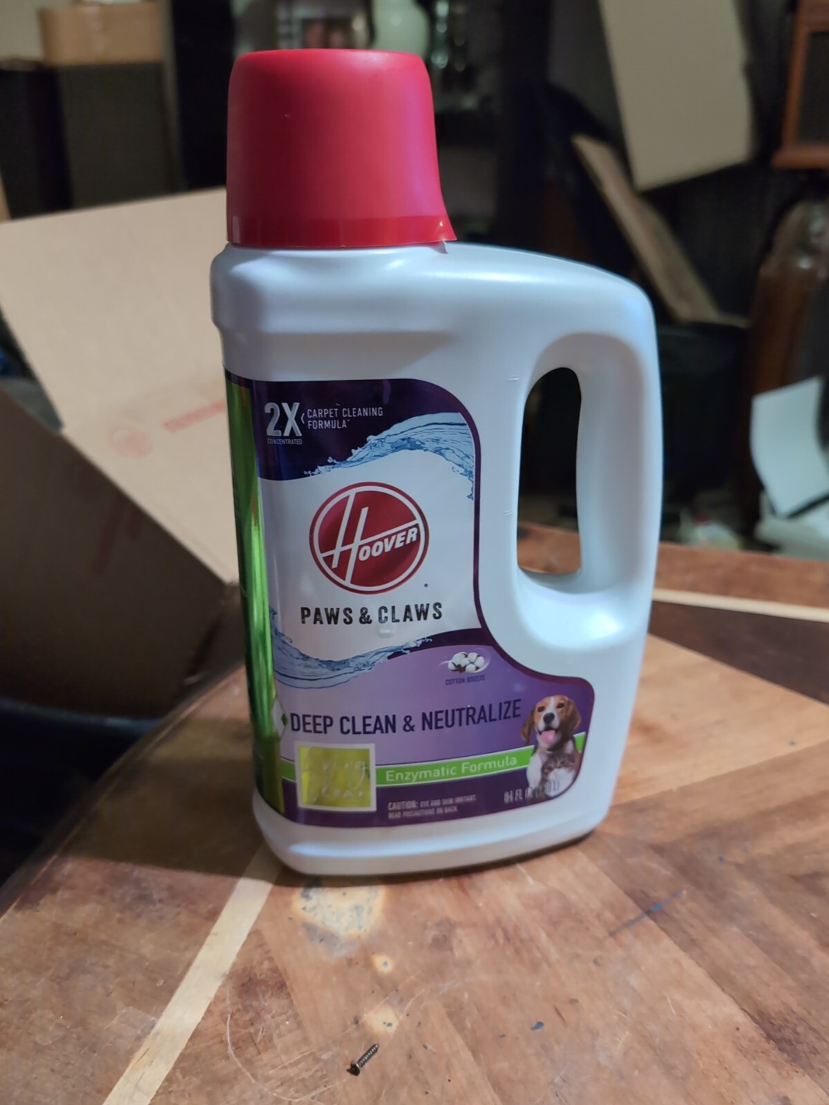 Hoover Paws And Claws Deep Clean & Neutralize Enzymatic Carpet Cleaner 64 oz