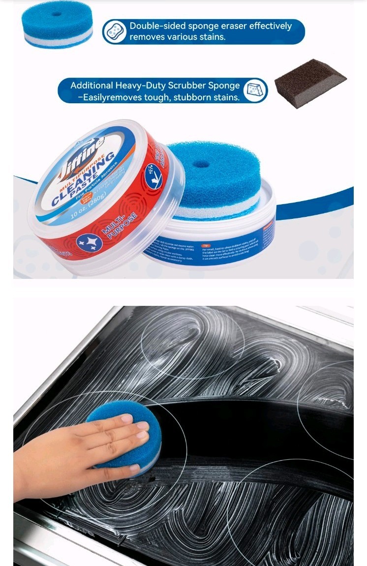 Jiffine Cooktop Cleaner Paste, Miracle All Purpose Cleaning Paste – 10oz