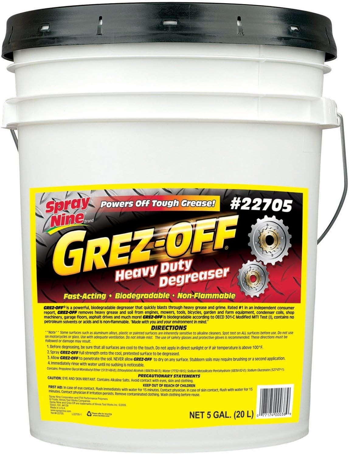 Grez-Off Heavy Duty Degreaser – 5 Gallon