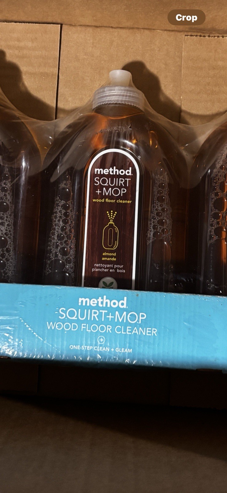 LOT of 3 METHOD SQUIRT + MOP ALMOND WOOD FLOOR CLEANER 25 oz each