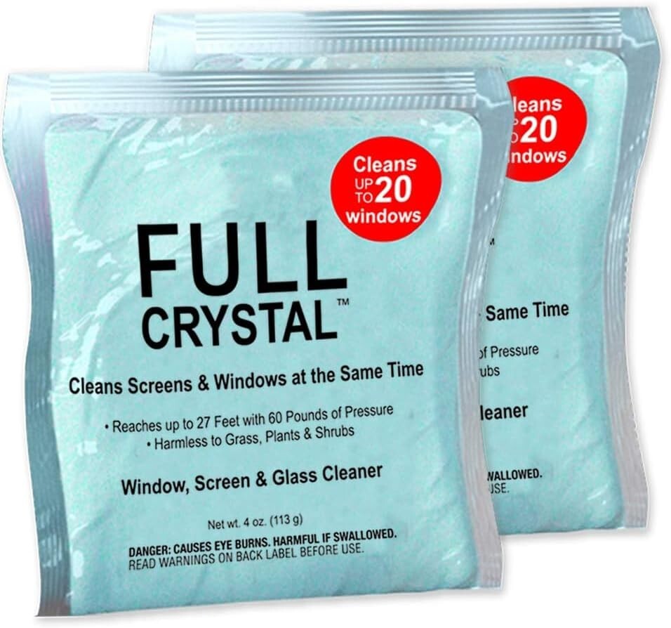 Fuller Brush FBFCRE-6 Full Crystal Powder Exterior Window Cleaner – 2 Packs 4oz