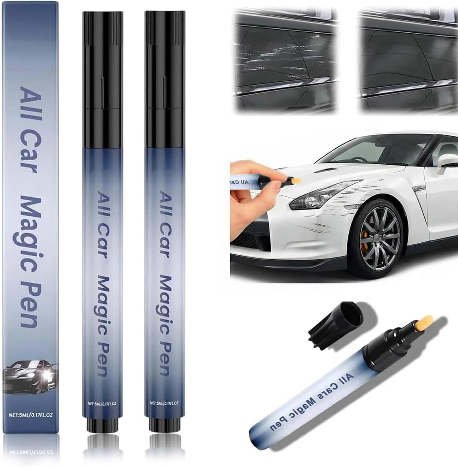All Car Magic Pen, Magic Car Scratch Removal Pen, Lasting Car Scratch Remover, Q