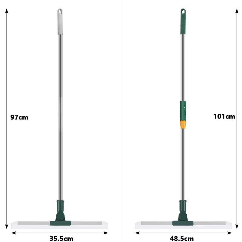Cleaning Brush Long Handle Telescopic Magic Broom Silicone Floor Wiper Squeegee