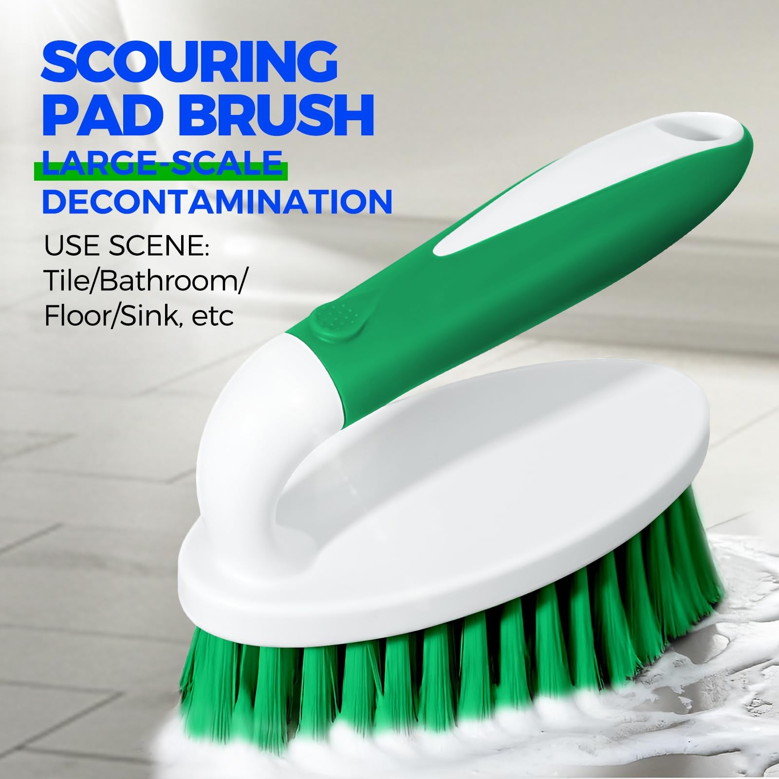 Holikme Deep Cleaning Brush Set, 5 Brushes for Kitchen, Bathroom, Tile, Grout