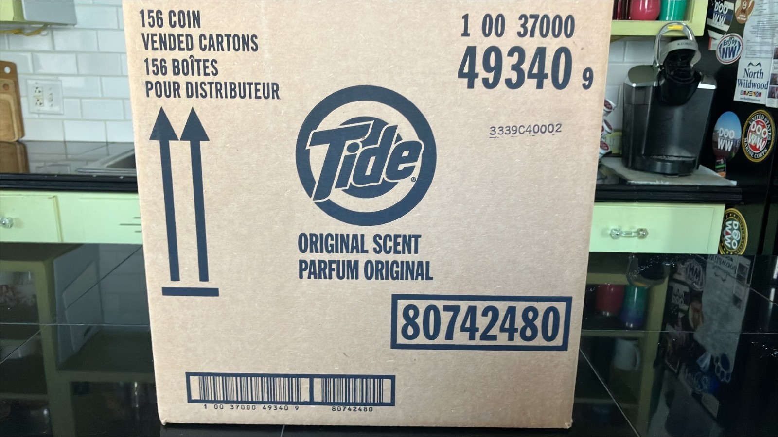 Tide 49340 1.5 oz Vending-Design Powder Laundry Detergent (156/Carton) New