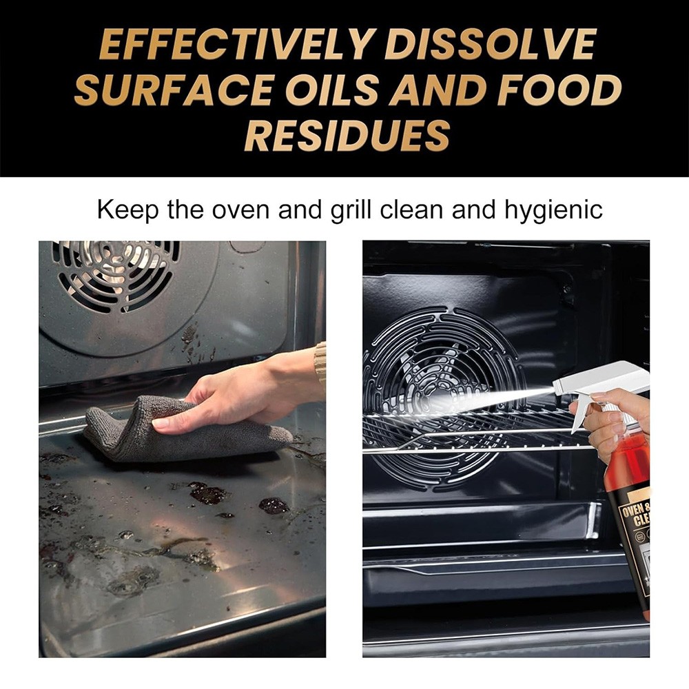 100ml/3.38fl.oz Oven & Grill Cleaner Spray, Professional Oven and Grill Cleaner