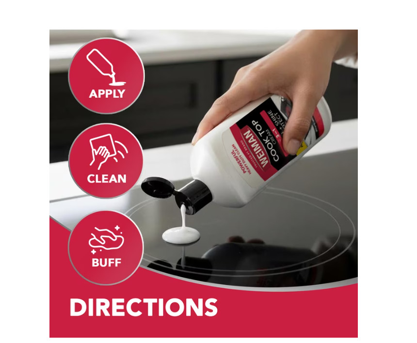 4 PACK Weiman Cooktop Cleaner & Polish Cream 15 oz