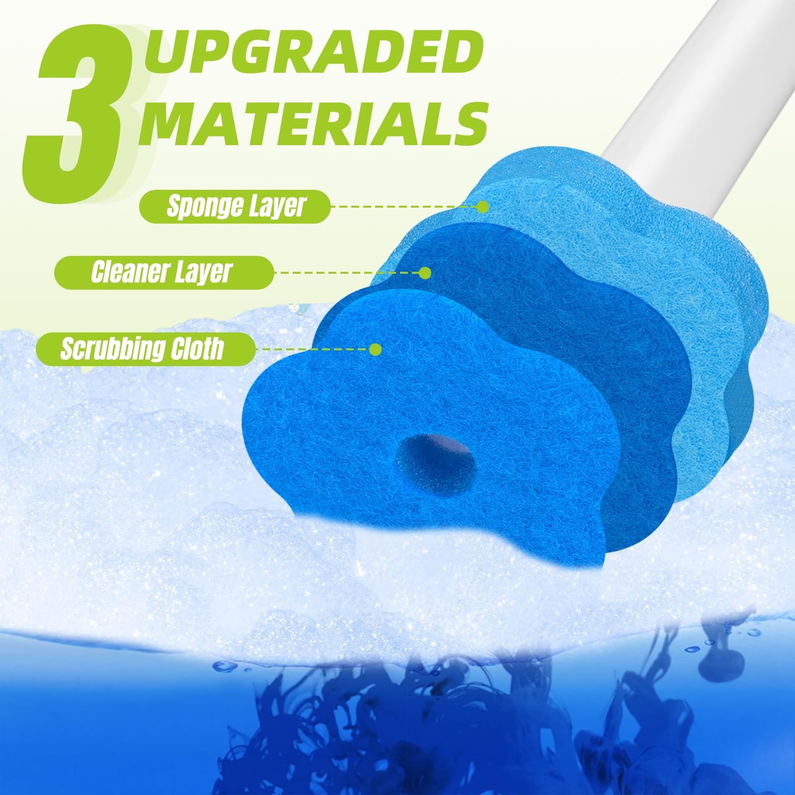 Disposable Toilet Brush Set with 48 Refills – Ultimate Bathroom Cleaning System