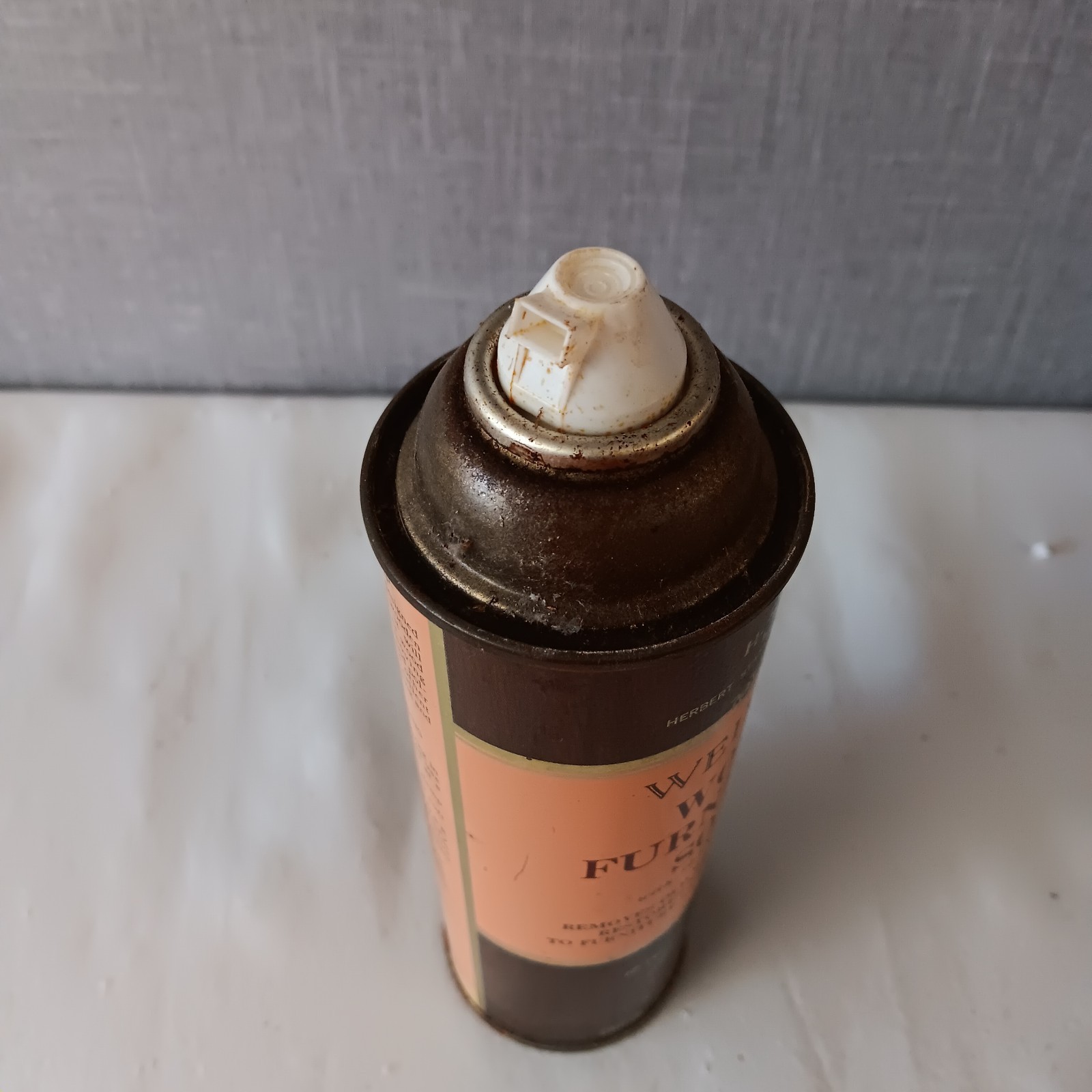 Weiman Wood Furniture Soap Flax Seed Oil Wood Cleaner 12 oz Brown Vintage Can