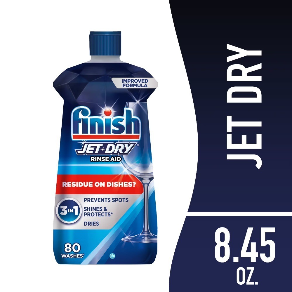 Jet-Dry Rinse Aid, Dishwasher Rinse Agent and Drying Agent, 8.45 oz