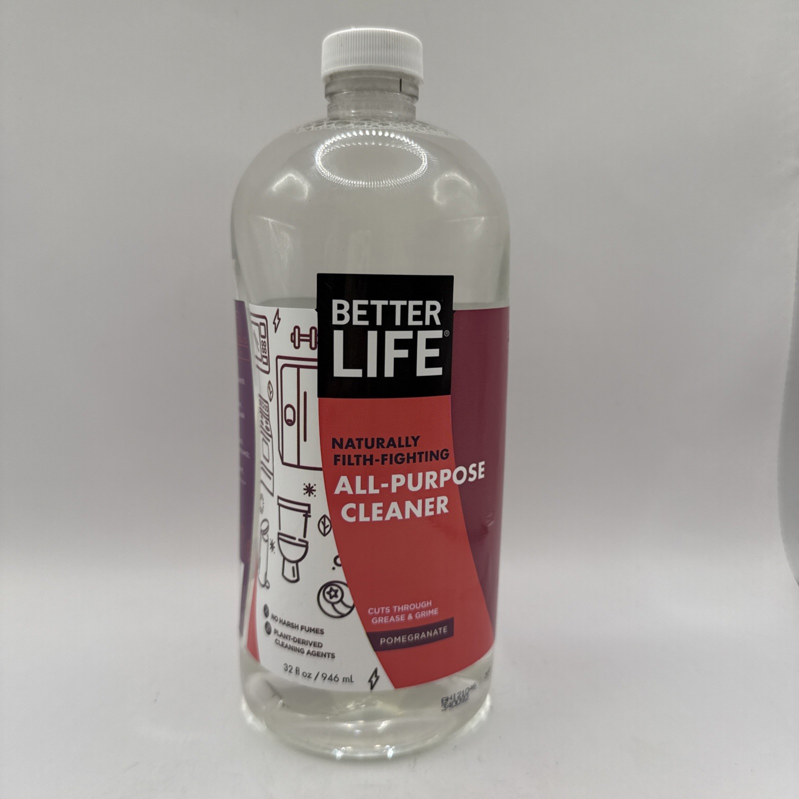Better Life All-Purpose Plant Based Cleaner Natural Pomegranate Scented 32 oz.