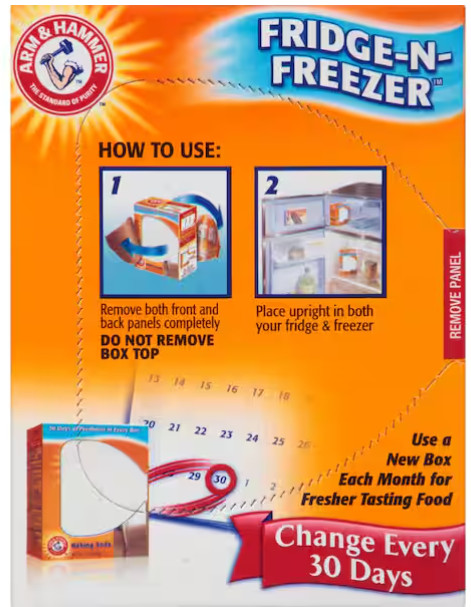 Arm & Hammer Fridge-N-Freezer Baking Soda, 14 Oz. – Pack of 6