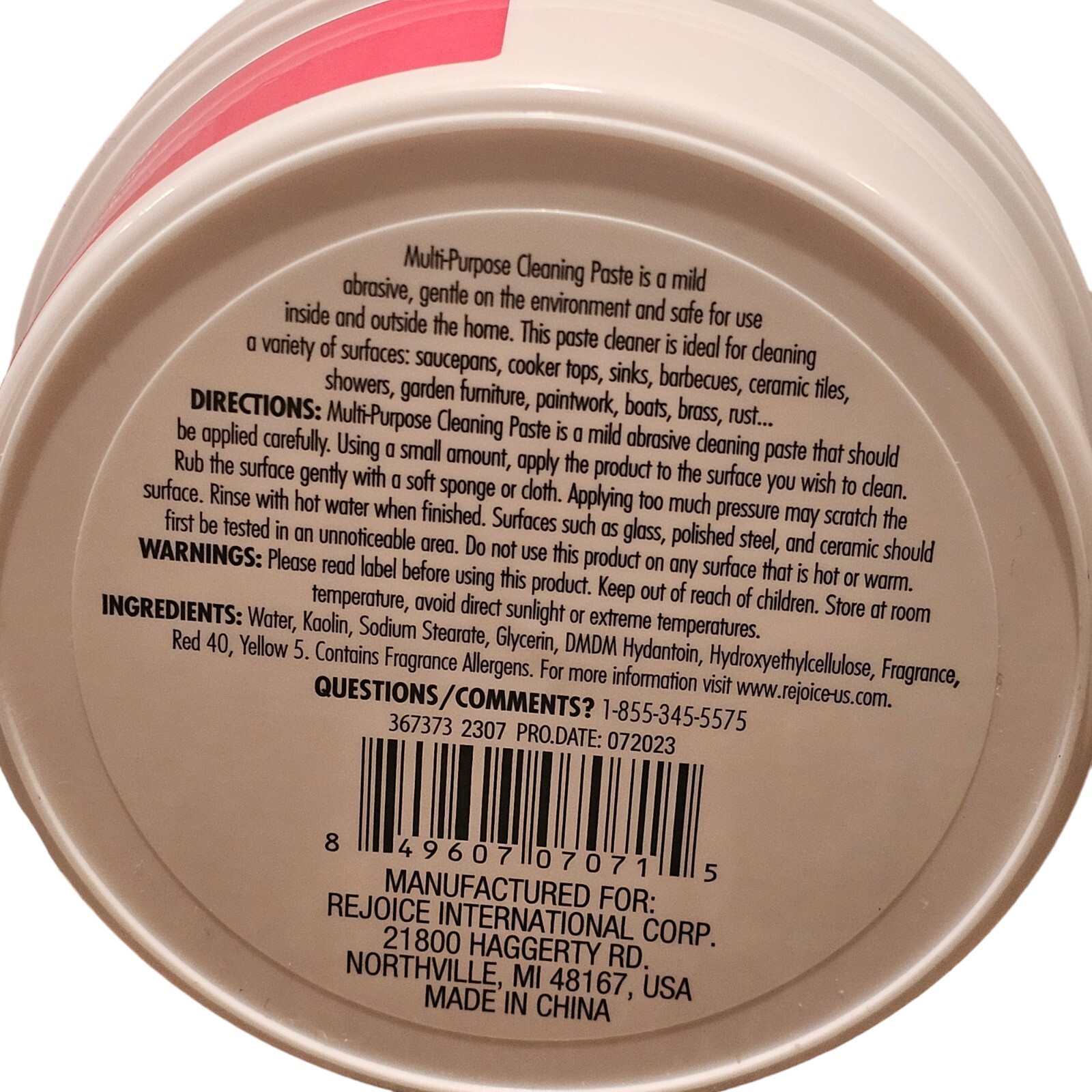Multi-purpose Cleaning Pink Paste” 7 oz.