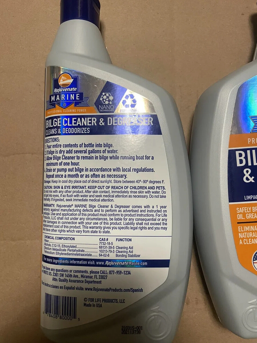 Rejuvenate MARINE 32oz. Bilge Cleaner & Degreaser