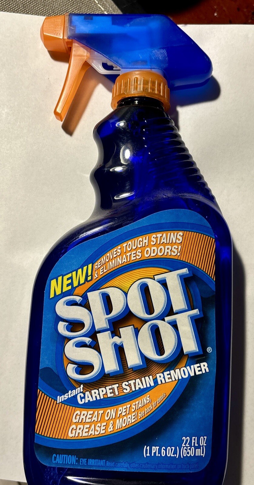 Spot Shot INSTANT CARPET STAIN & ODOR ELIMINATOR 22 fl oz Discontinued 95% Full