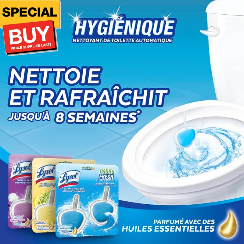 Automatic In-The-Bowl Toilet Cleaner, Cleans and Freshens Toilet Bowl, Atlantic
