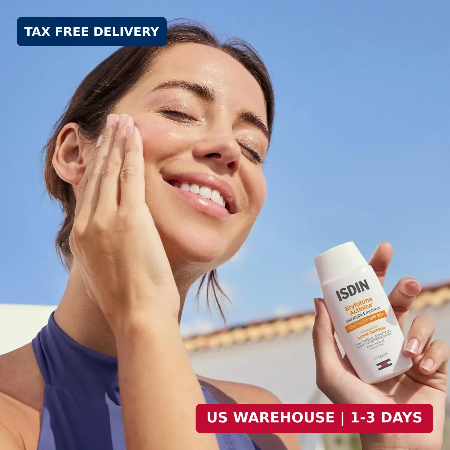 ISDIN Eryfotona Actinica SPF 50+ | Mineral Sunscreen for Face with Zinc Oxide |