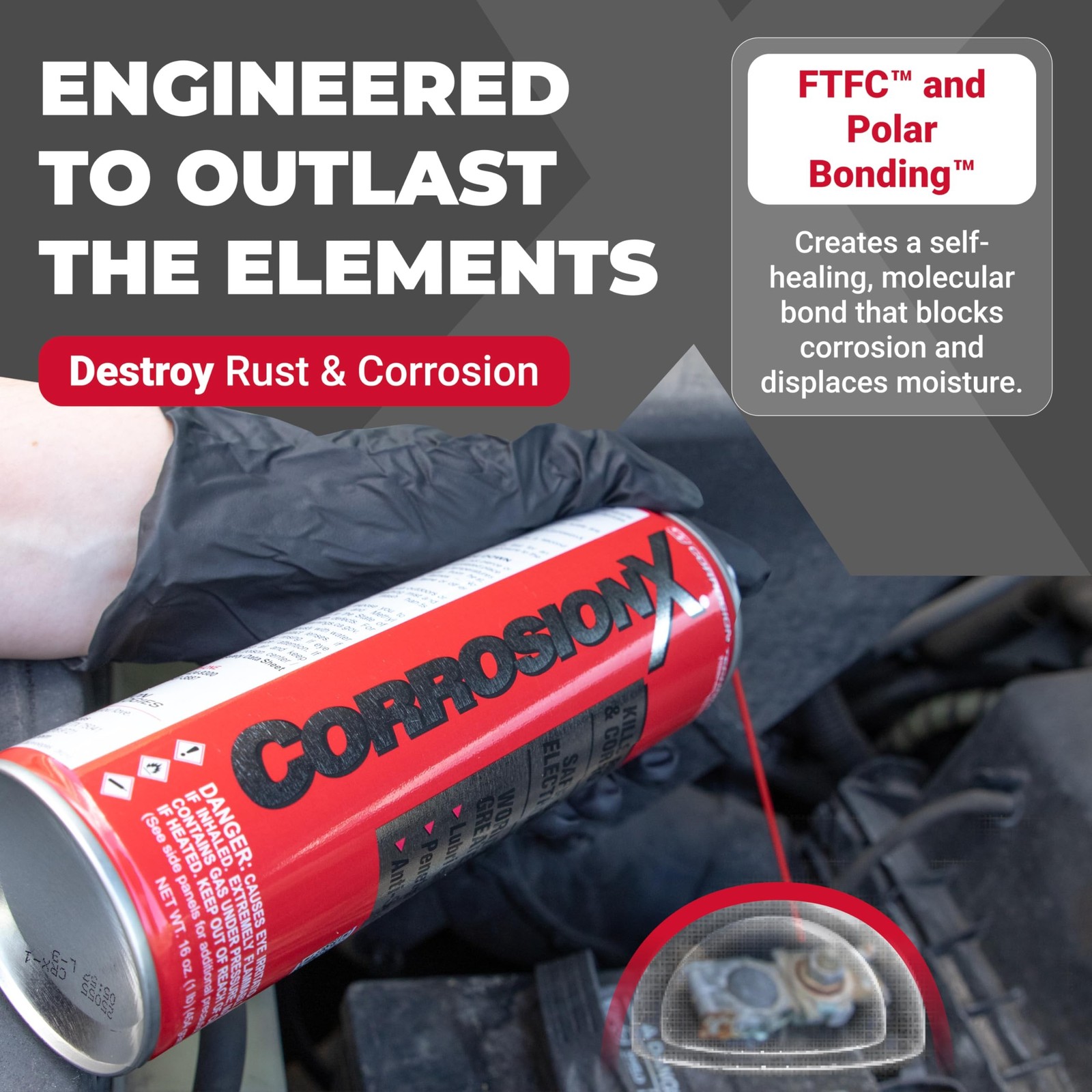 CorrosionX Corrosion Technologies 91002 (16 fl oz trigger spray) – Multi-P