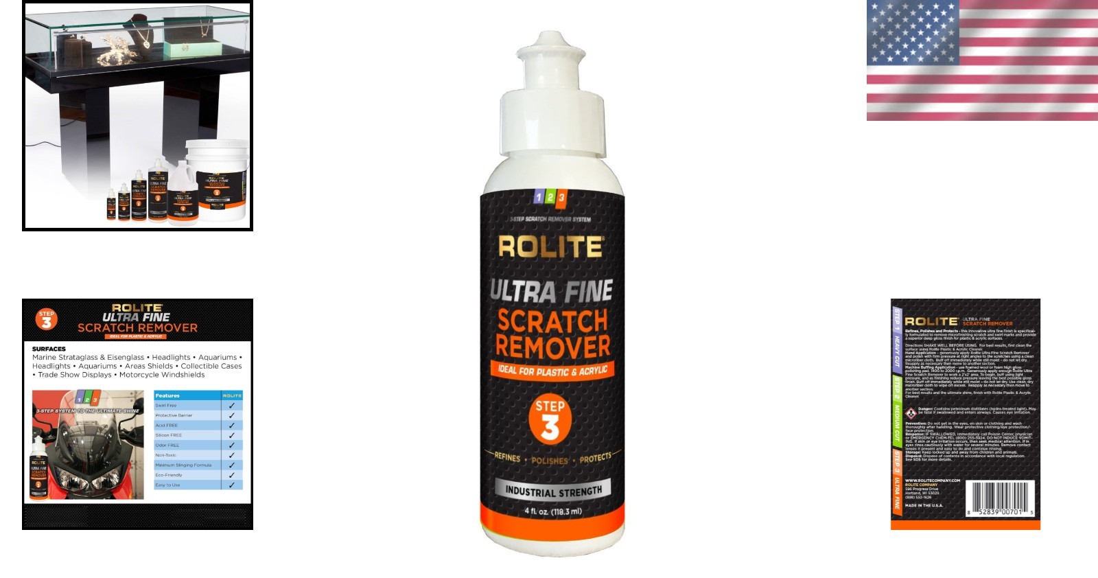 Restore Shine with 4oz Ultra Fine Scratch Remover for Headlights & Aquariums