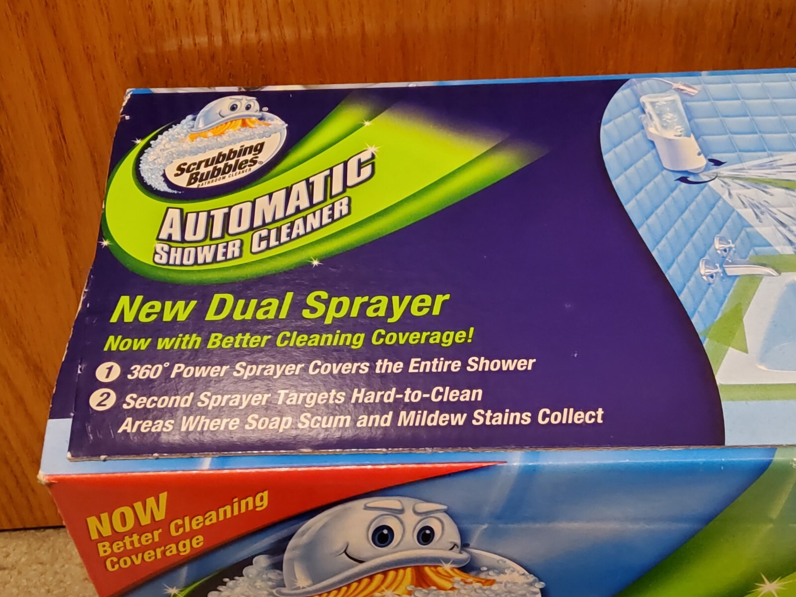 Scrubbing Bubbles Dual Sprayer Automatic Shower Cleaner w/ 2 Bottles New Sealed