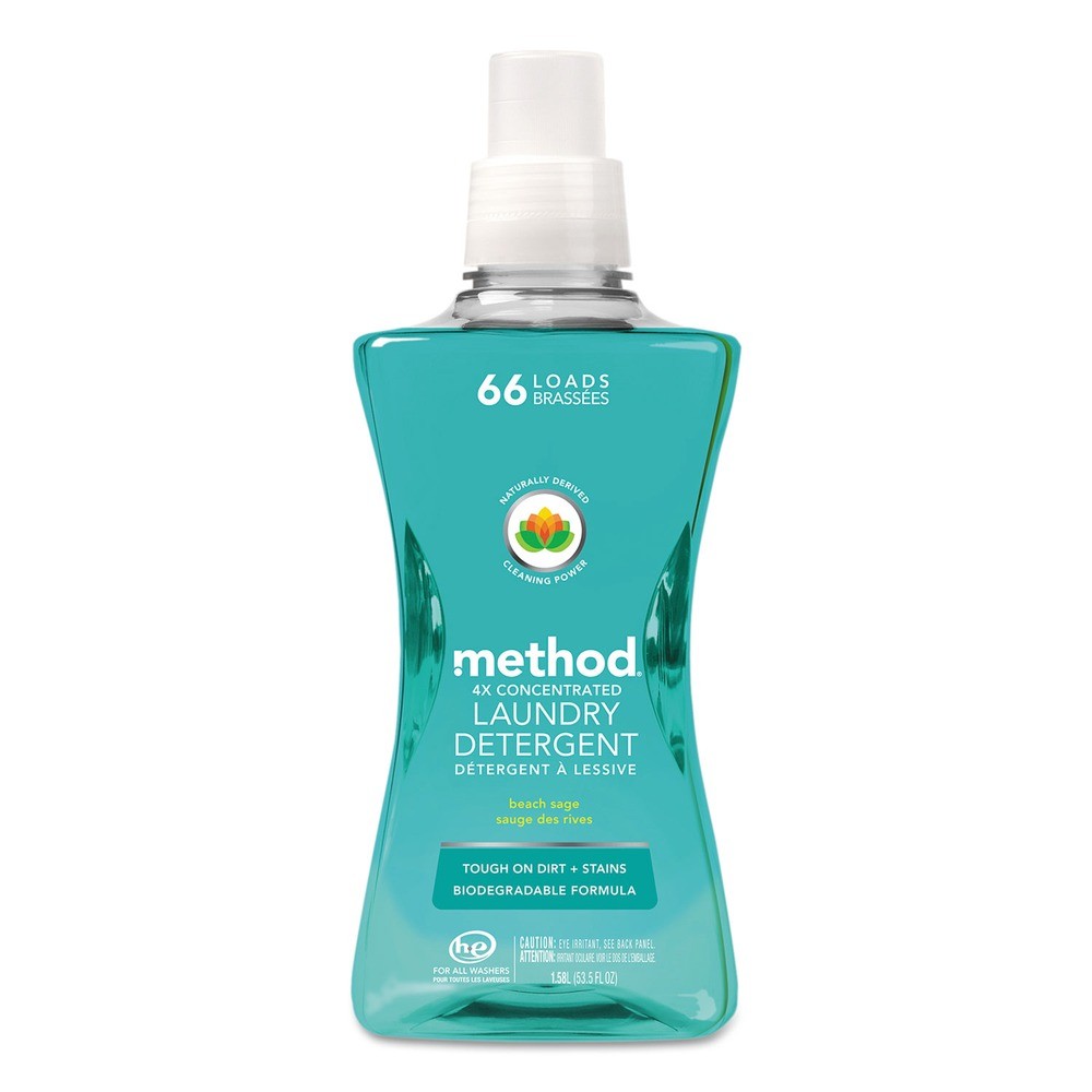 Method 1489 53.5 oz 4X Concentrated Laundry Detergent – Beach Sage (4/CT) New