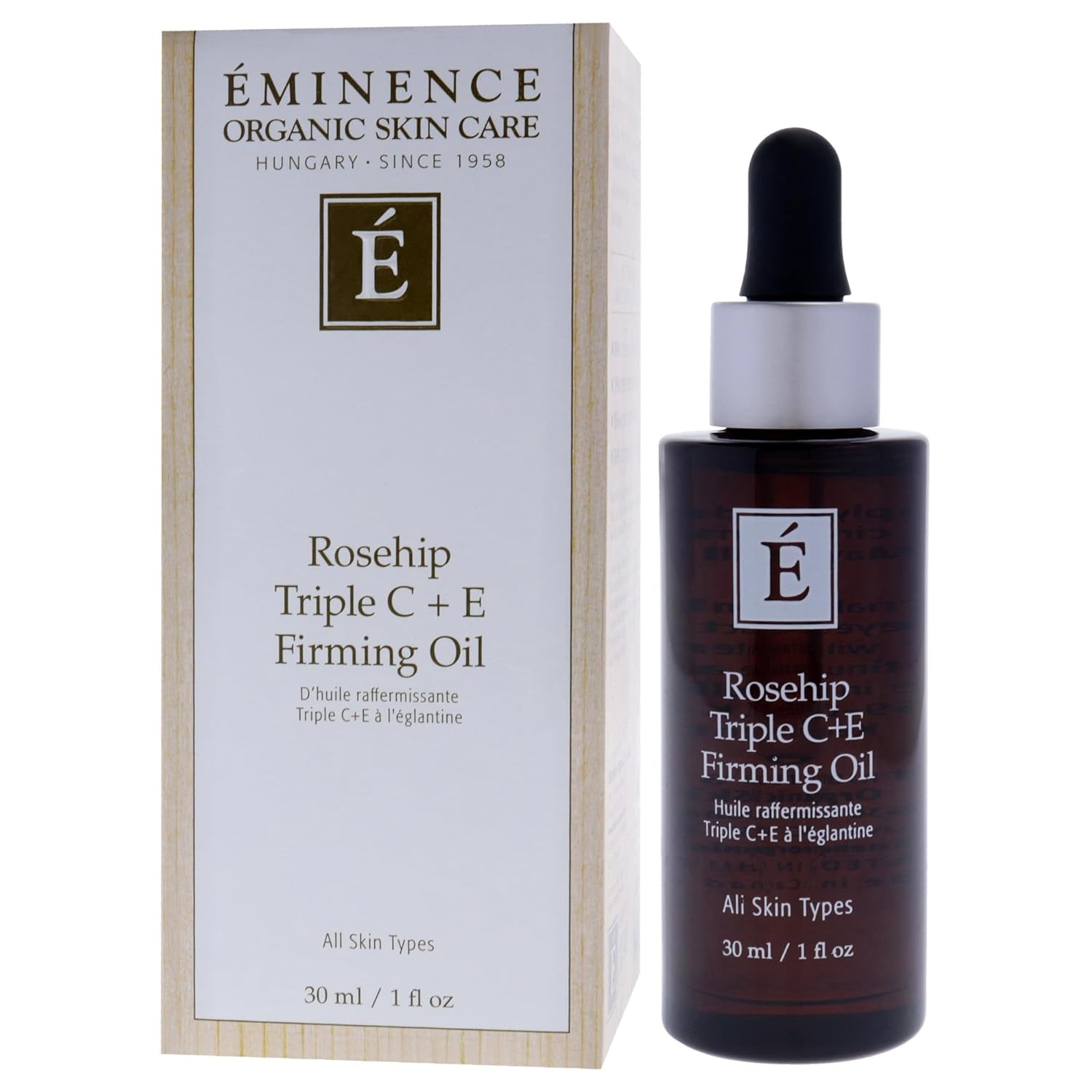 Eminence Rosehip Triple C Plus E Firming Oil for Unisex – 1 oz Oil