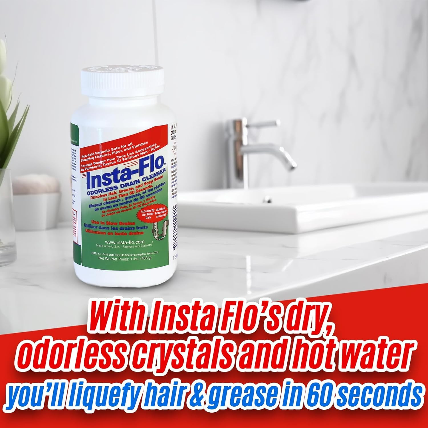 Thrift Marketing IS-200 2LB Insta Drain Cleaner