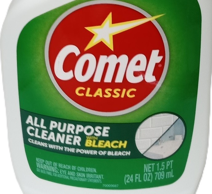 3 PACK- Comet All Purpose Cleaner With Bleach for Bathroom and Kitchen 24 Fl Oz