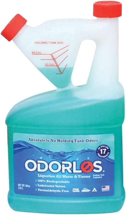 Odorlos Holding Tank Treatment 68oz Self Measuring Bottle,1 Pack