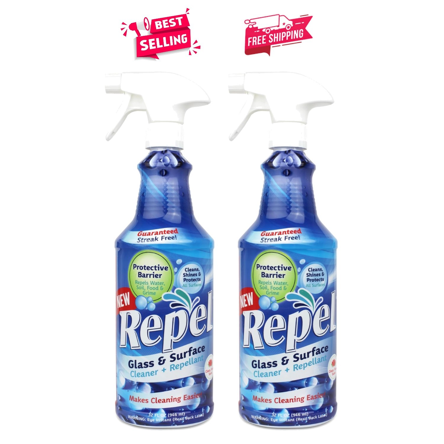 REPEL 64 oz. Surface Cleaner – Advanced Streak-Free Cleaning with Nanotechnology