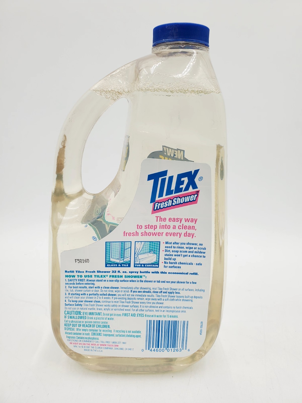 Vintage Tilex Fresh Shower Daily Shower Cleaner 64oz 1997 Refill
