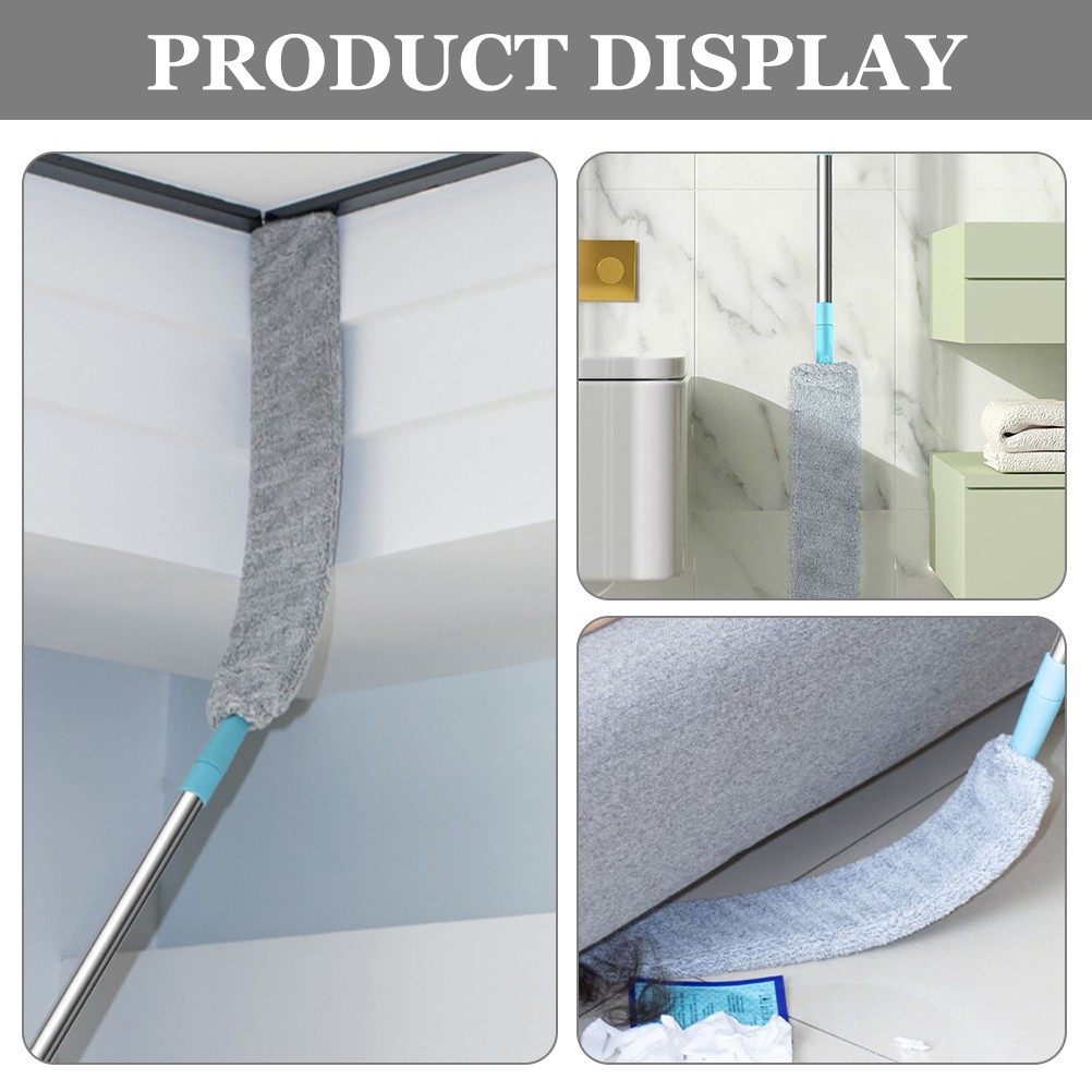 1Set Outdoor Cobweb Duster with Handle Flexible Dust Cleaning Tool for Home Use