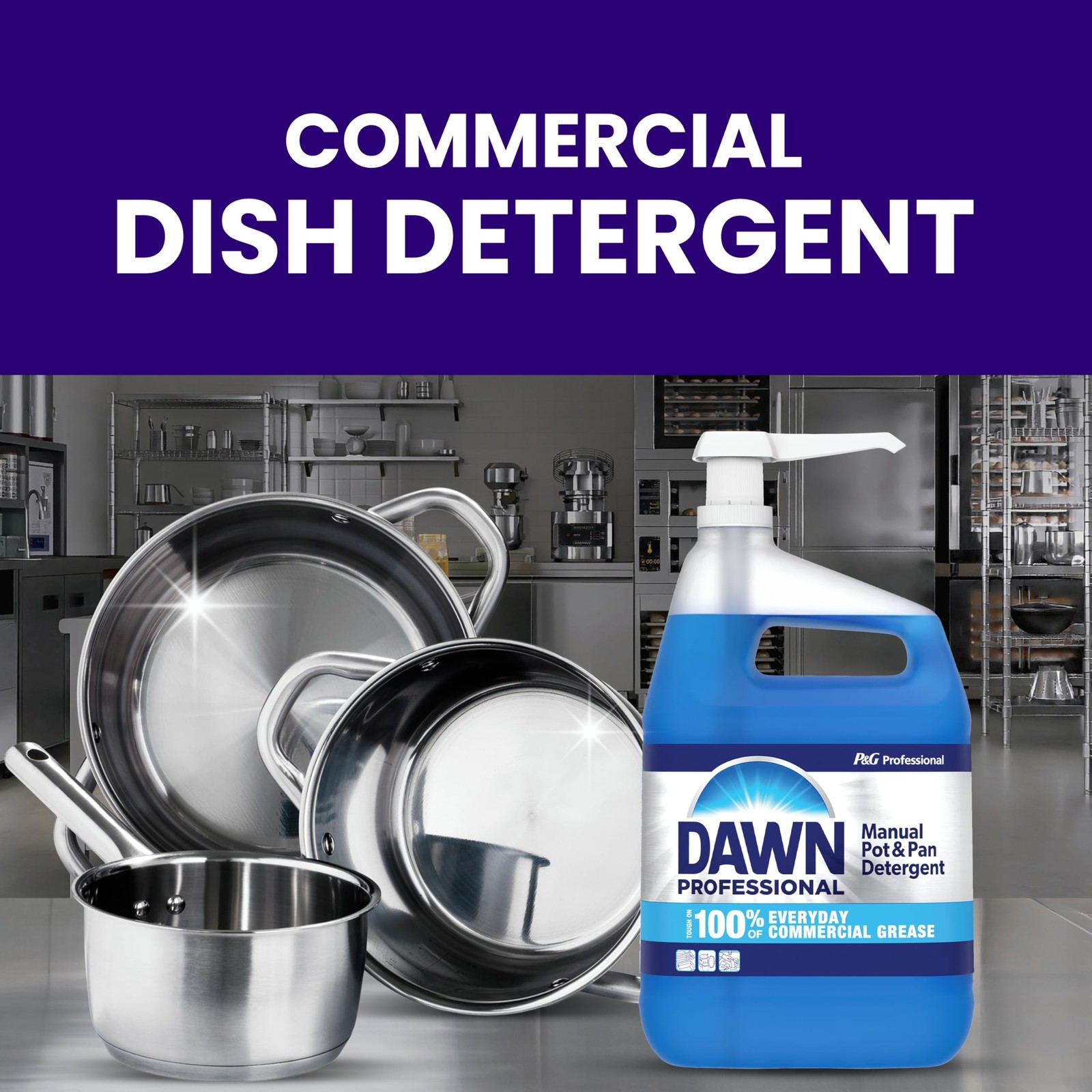 Dishwashing Liquid Soap Detergent by Dawn Professional, Bulk Degreaser Remove…