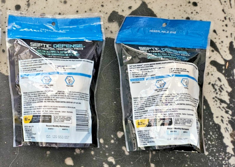 ZEP 4 oz. Septic System Treatment Powder Plus Packet Drain Cleaner 2 Pack