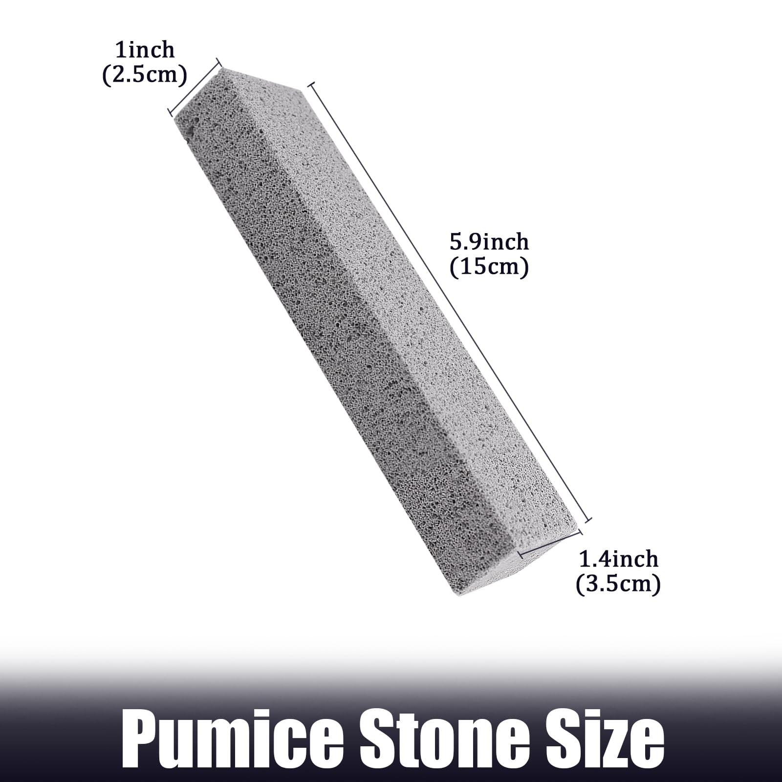 10-Pack Pumice Stone for Toilet Bowl, Sink, Grill & Pool Cleaning