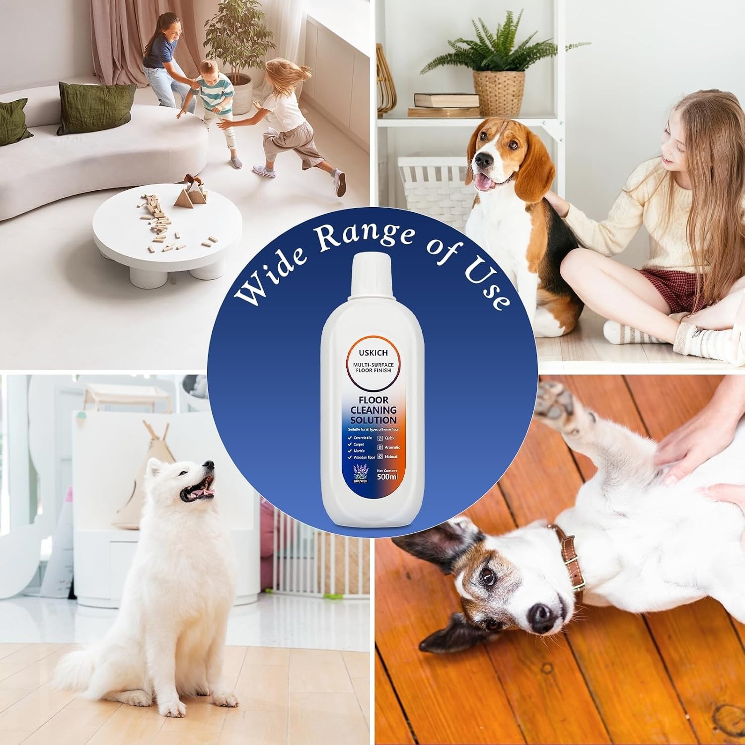34 FL OZ Multi-Surface Floor Cleaner – Gentle & Effective for Roborock & Tineco