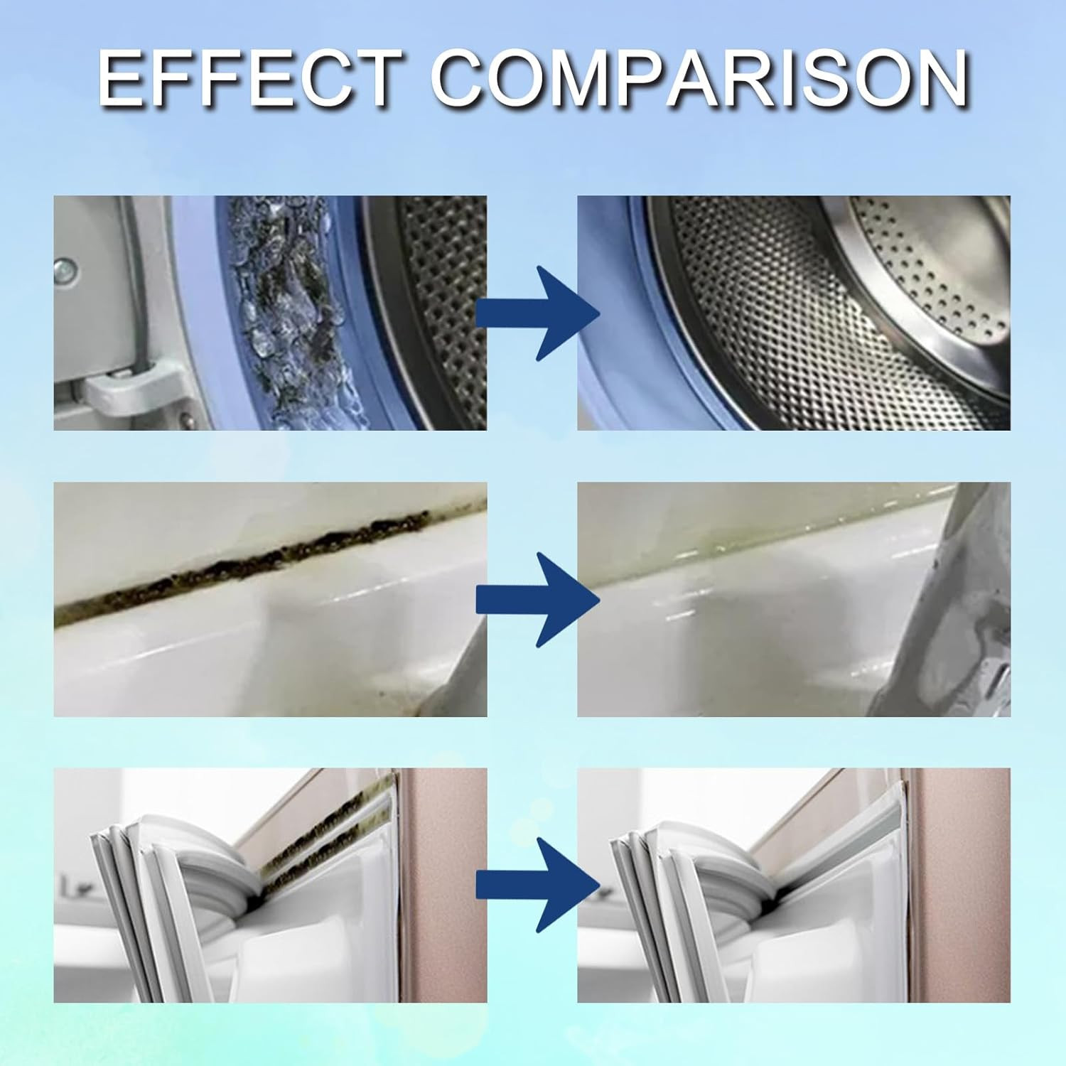 Sugelary Home Stain Cleaner, 5 Fl Oz Mold Stain Cleaner Gel for Washing Machine,