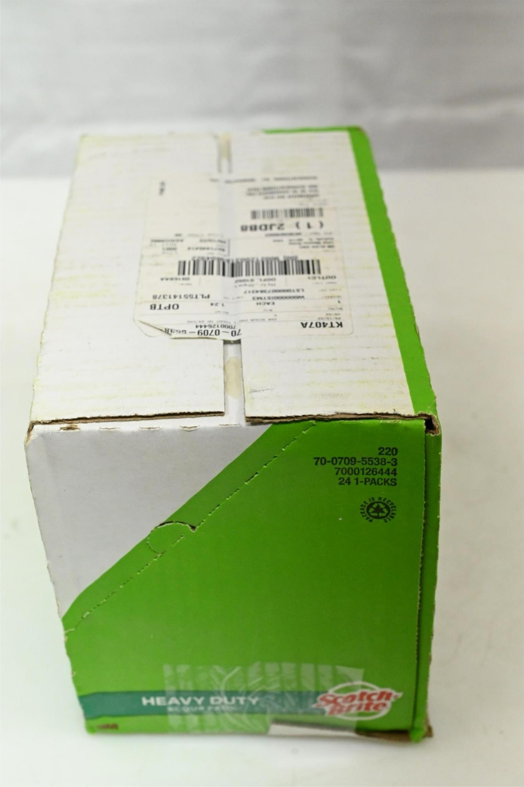 SCOTCH-BRITE 220 Scouring Pad, 6 in Length x 3-3/4 in Width, PK 24