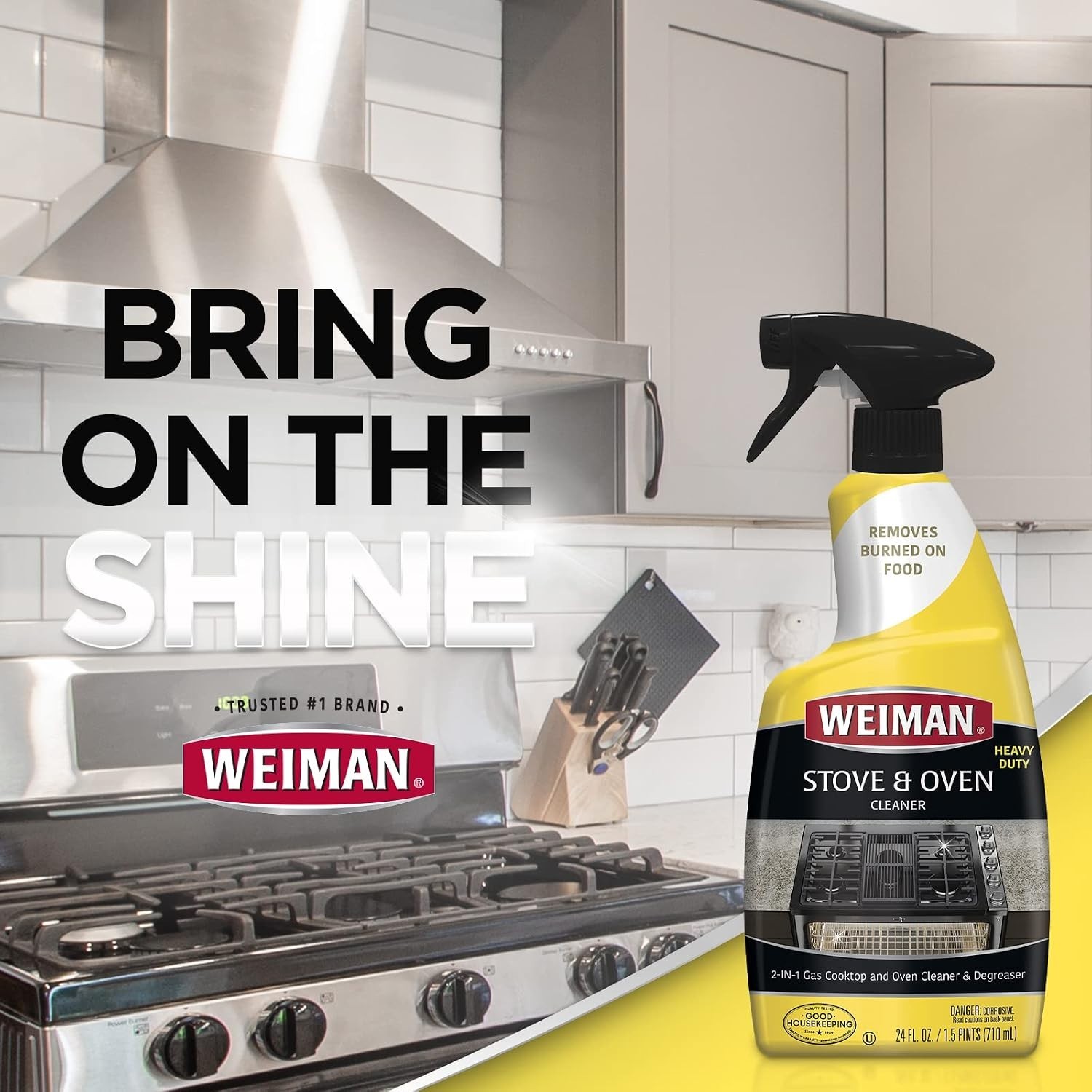 Heavy Duty Stove and Oven Cleaner and Degreaser for Glass, Ceramic Cooktops, …
