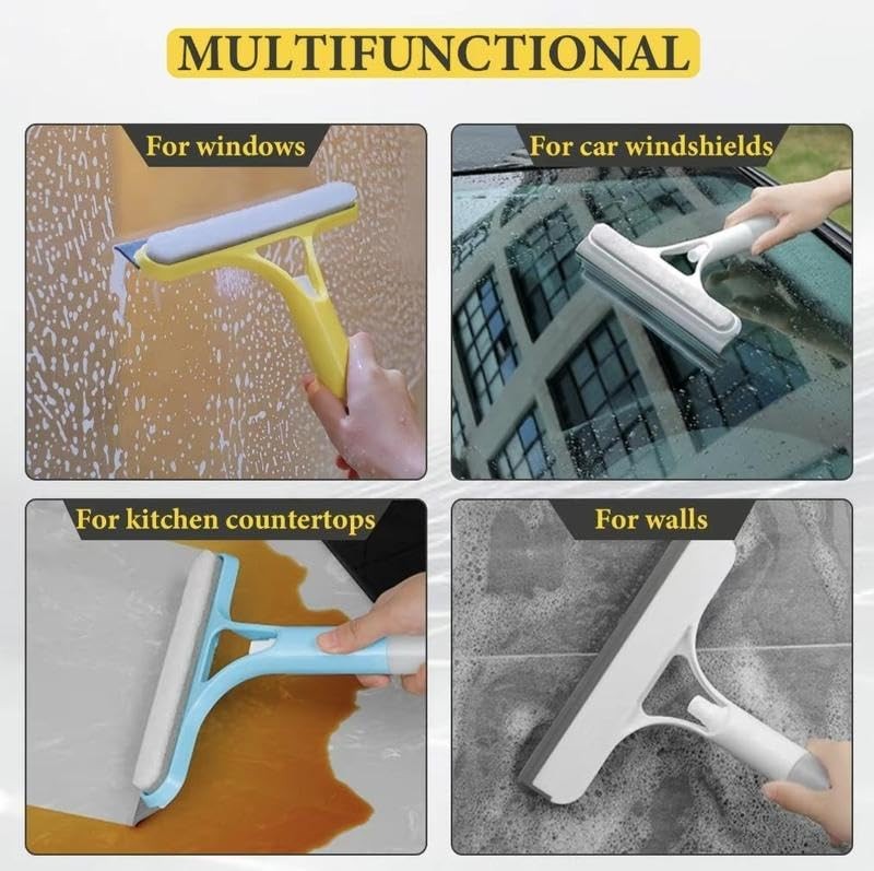 3 in 1 Spray Window Squeegee Cleaner Scraper, Window Squeegee Cleaner Tool wi…