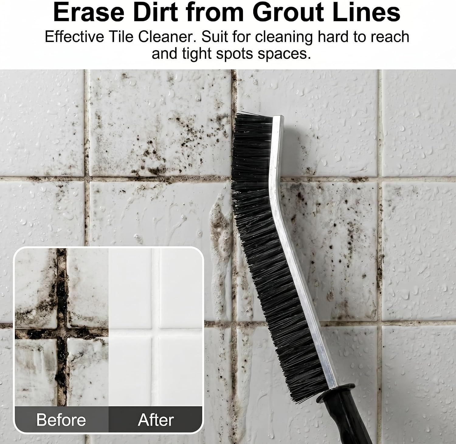 4 Pcs Multi-Purpose Hard Bristle Crevice Cleaning Brush Small Deep Gap Cleaning