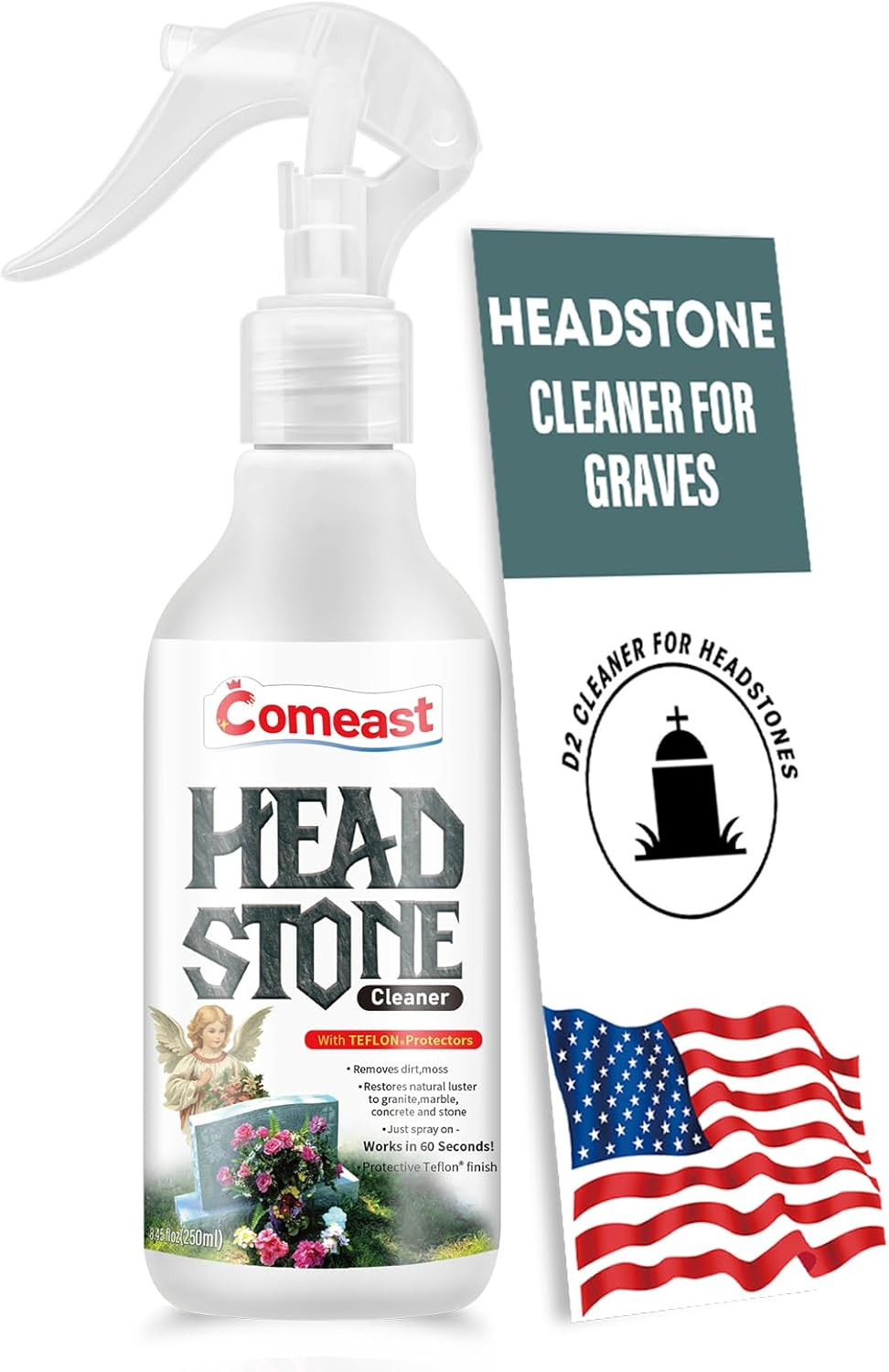 Headstone Cleaner for Graves Cemetery Gravestone Tombstone Cleaner Solution R