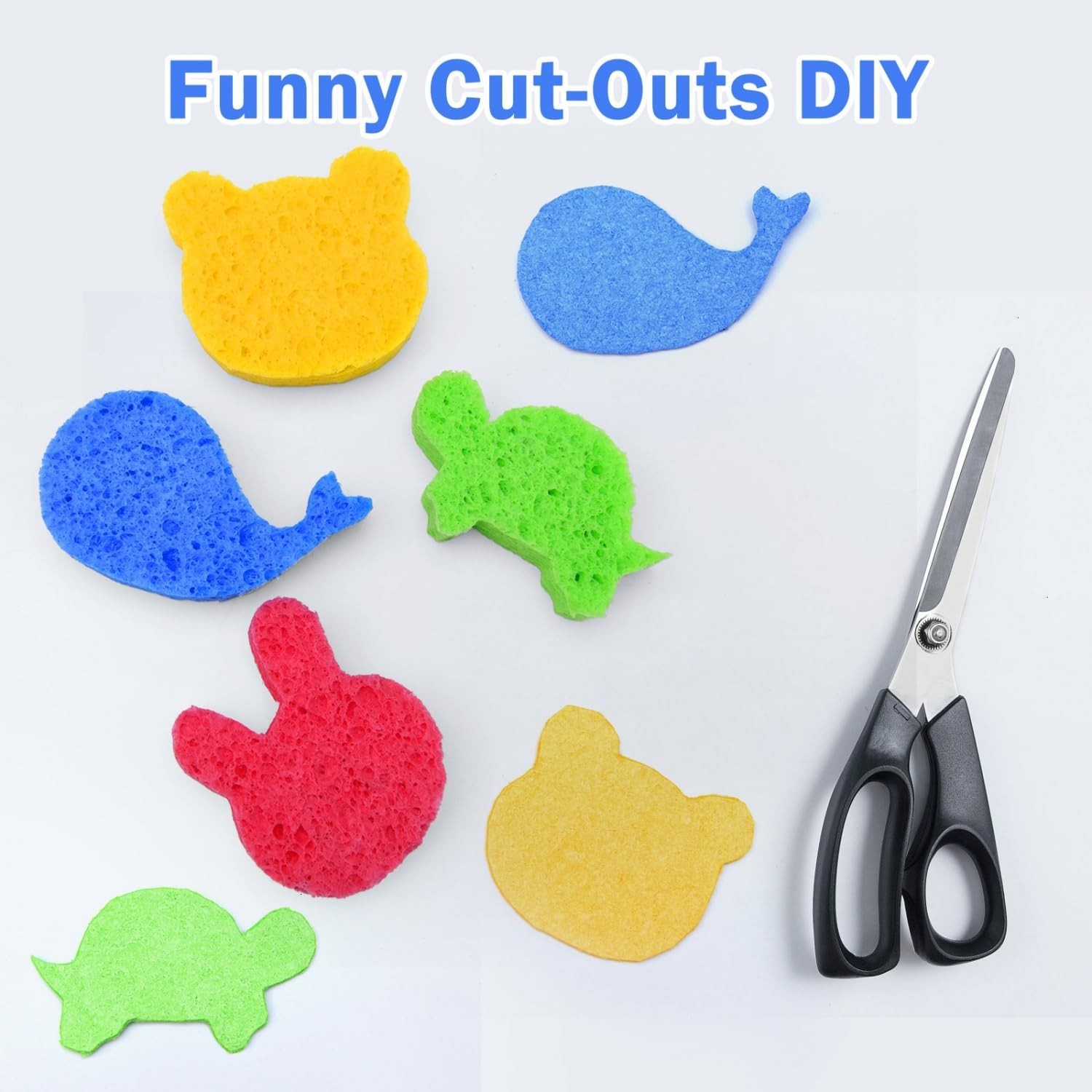 48 Pack Sponges Kitchen Natural Compressed Cellulose Sponges Durable Dish Sponge